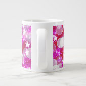 Romantische Twin Heart Sparkling Star Valentijnsda Grote Koffiekop (Achterkant)