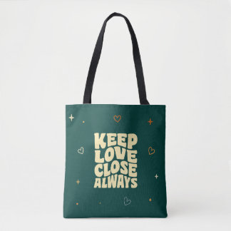 Romantische typografie tas Valentijnsdag cadeau