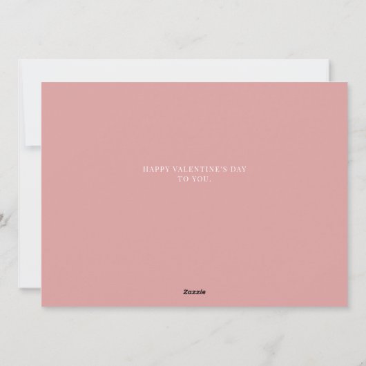 Romantische Typografie Valentijnsdag paar 3 foto Feestdagenkaart (Achterkant)