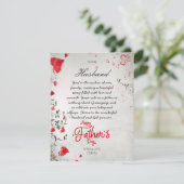 Romantische Vaderdag voor Echter van Vrouw Foto Feestdagenkaart (Staand voorkant)