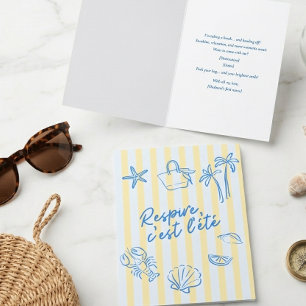 Romantische vakantie-uitnodiging Kaart voor koppel