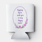 Romantische vakantieworsten Tulip bloemen Pasen Blikjeskoeler (Achterkant)