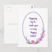 Romantische vakantieworsten Tulip bloemen Pasen Briefkaart (Voorkant / Achterkant)