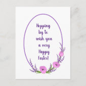 Romantische vakantieworsten Tulip bloemen Pasen Briefkaart (Voorkant)