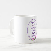 Romantische vakantieworsten Tulip bloemen Pasen Koffiemok (Voorkant links)