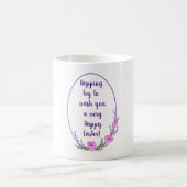 Romantische vakantieworsten Tulip bloemen Pasen Koffiemok (Center)