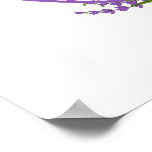 Romantische vakantieworsten Tulip bloemen Pasen Poster (Hoek)