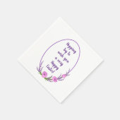 Romantische vakantieworsten Tulip bloemen Pasen Servet (Hoek)