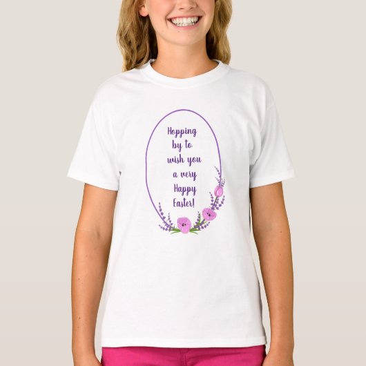 Romantische vakantieworsten Tulip bloemen Pasen T-shirt (Voorkant)