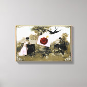ROMANTISCHE VALENTIJN BRIEF, RODE WAX SEAL CANVAS AFDRUK (Voorkant)