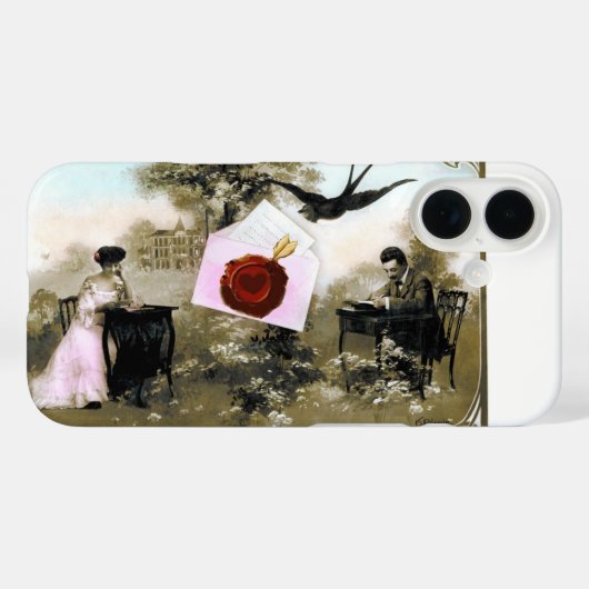 ROMANTISCHE VALENTIJN BRIEF, RODE WAX SEAL Case-Mate iPhone CASE (Achterkant (horizontaal))