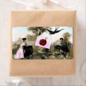 ROMANTISCHE VALENTIJN BRIEF, RODE WAX SEAL ETIKET (Insitu)