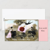 ROMANTISCHE VALENTIJN BRIEF, RODE WAX SEAL FEESTDAGENKAART (Voorkant / Achterkant)