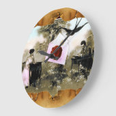 ROMANTISCHE VALENTIJN BRIEF, RODE WAX SEAL GROTE KLOK (Hoek)