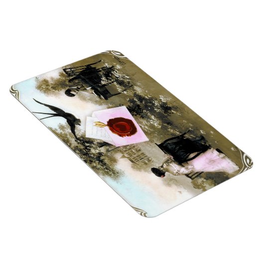 ROMANTISCHE VALENTIJN BRIEF, RODE WAX SEAL MAGNEET (Rechterzijde)