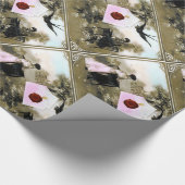 ROMANTISCHE VALENTIJN BRIEF, RODE WAX SEAL MET HAR CADEAUPAPIER (Hoek)