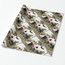 ROMANTISCHE VALENTIJN BRIEF, RODE WAX SEAL MET HAR