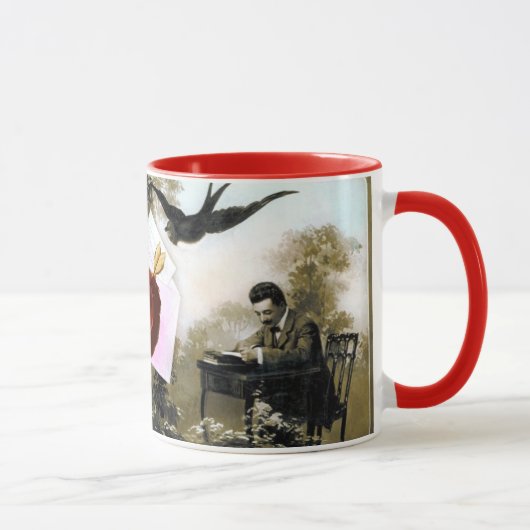 ROMANTISCHE VALENTIJN BRIEF, RODE WAX SEAL MOK (Rechts)