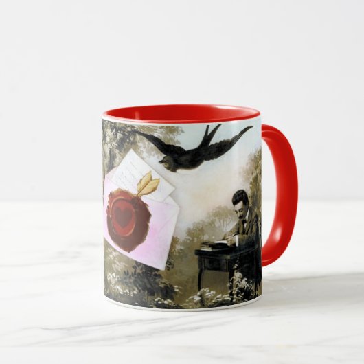 ROMANTISCHE VALENTIJN BRIEF, RODE WAX SEAL MOK (Voorkant rechts)