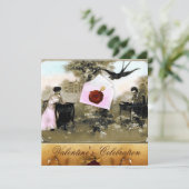 ROMANTISCHE VALENTIJN BRIEF, RODE WAX SEAL MONOGRA KAART (Staand voorkant)