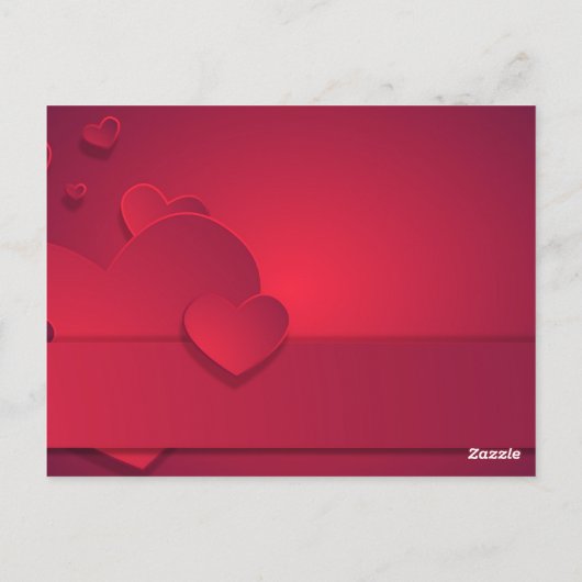 Romantische Valentijn-kaart Briefkaart (Achterkant)