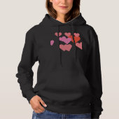 Romantische Valentijn Love Hearts Design Hoodie (Voorkant)