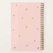 Romantische Valentijn met een bloemenhart Notitieboek (Achterkant)