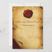 ROMANTISCHE VALENTIJNBRIEF ,RODE WAX ZEGEL MONOGRA KAART (Achterkant)