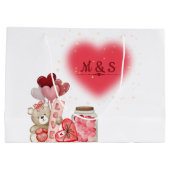 Romantische Valentijncadeautas Groot Cadeauzakje (Achterkant)