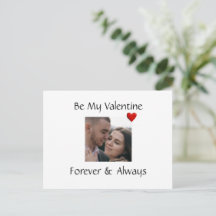 Romantische Valentijnkaart Voeg Eigen Koppel Foto 