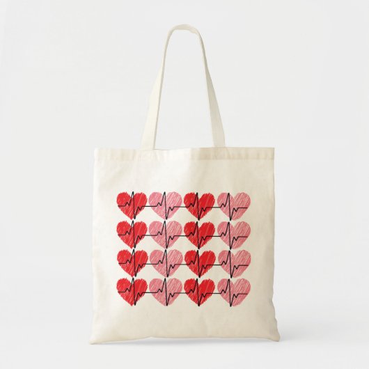 Romantische Valentijn's Day Canvas tas - Schattige (Voorkant)