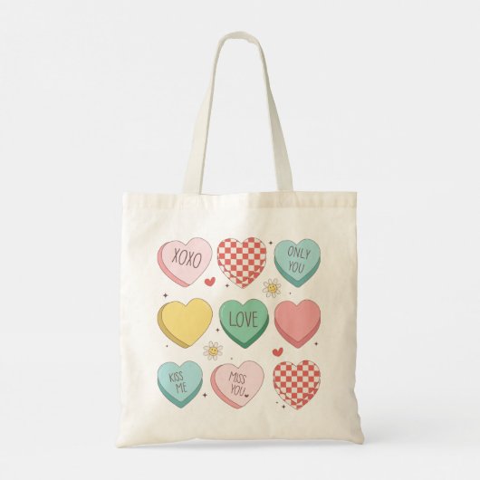 Romantische Valentijn's Day Canvas tas - Schattige (Achterkant)