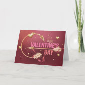 Romantische Valentijn's Day Cupid Arrow met hart Kaart (Voorkant)
