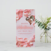 Romantische Valentijn's Day Invitation Feestdagenkaart (Staand voorkant)