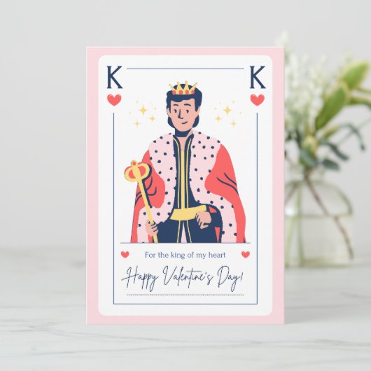 Romantische Valentijn's Day Kaart (Staand voorkant)