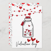 Romantische Valentijn's Day Kaart | Persoonlijke l (Voorkant / Achterkant)