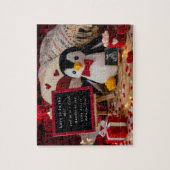 Romantische Valentijns Zwangerschapsaankondiging Legpuzzel (Verticaal)