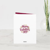 Romantische Valentijnsdag | Bourgondië en gouden h (Achterkant)