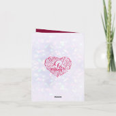 Romantische Valentijnsdag | Bourgondië en gouden h (Achterkant)