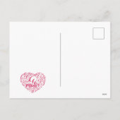 Romantische Valentijnsdag | Bourgondië en gouden h Feestdagenkaart (Achterkant)