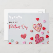 Romantische Valentijnsdag Briefkaart (Voorkant / Achterkant)