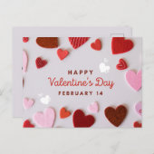 Romantische Valentijnsdag Briefkaart (Voorkant / Achterkant)