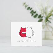 Romantische Valentijnsdag Briefkaart (Staand voorkant)