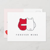 Romantische Valentijnsdag Briefkaart (Voorkant / Achterkant)