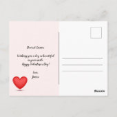 Romantische Valentijnsdag Briefkaart (Achterkant)