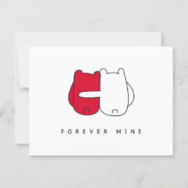 Romantische Valentijnsdag Briefkaart