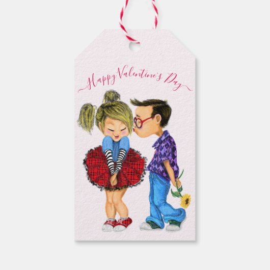 Romantische Valentijnsdag CadeauLabels (Achterkant)