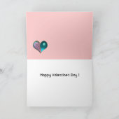 ROMANTISCHE VALENTIJNSDAG CAT MET PINKROSES FEESTDAGEN KAART (Binnen)