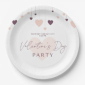 Romantische Valentijnsdag feestuitnodiging Papieren Bordje (Voorkant)