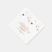 Romantische Valentijnsdag feestuitnodiging Servet (Hoek)